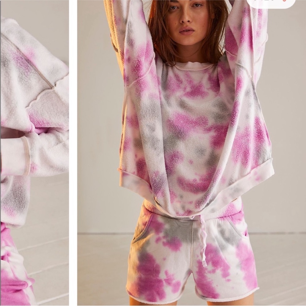 Free people tie dye Kelly washed set